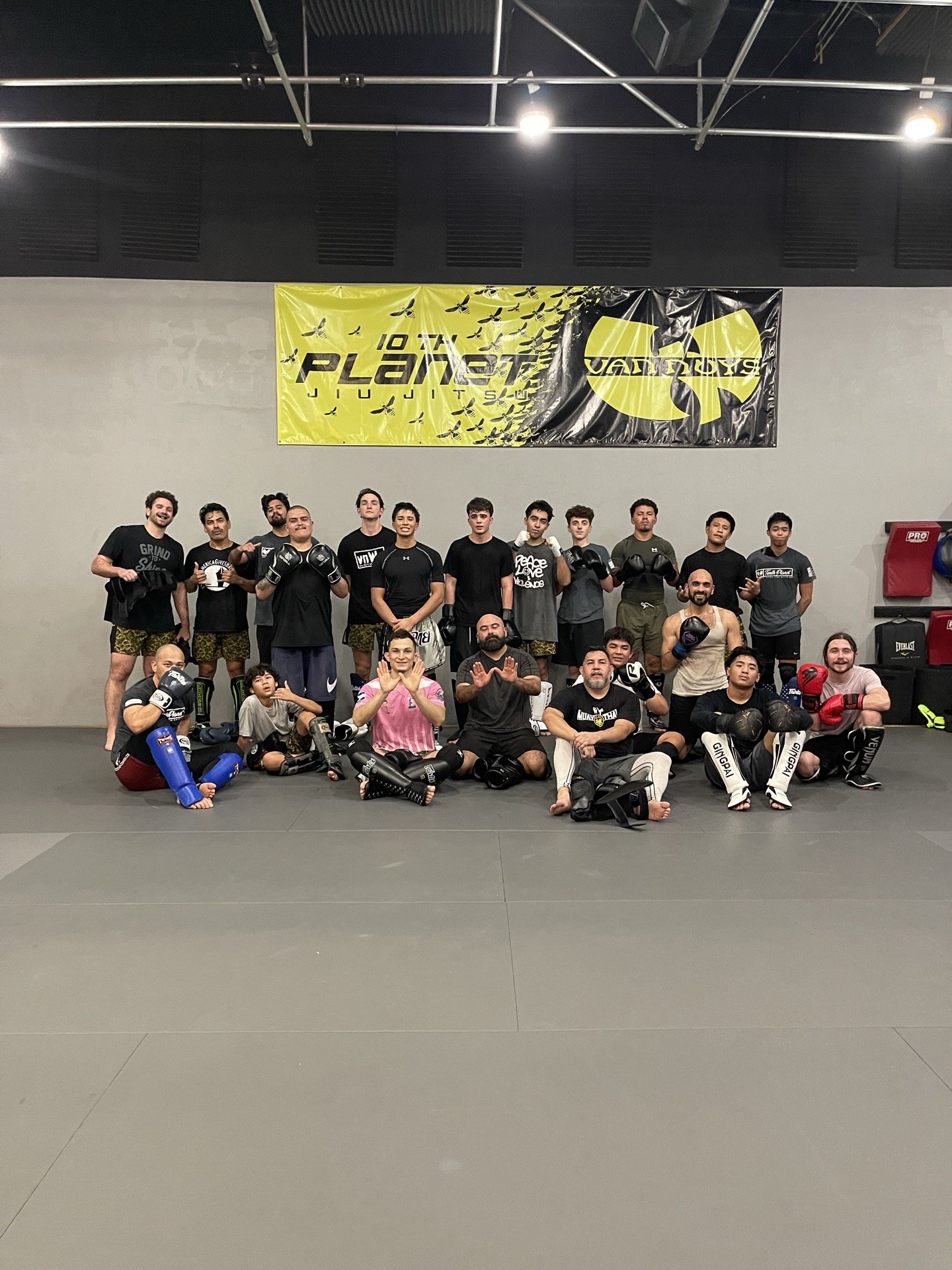 10th Planet Van Nuys team after training