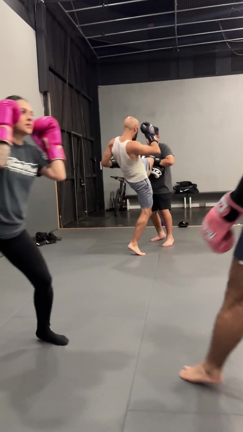 Muay Thai kickboxing combinations