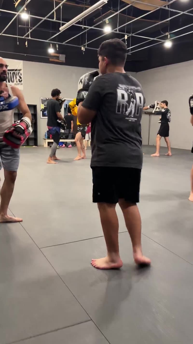 Muay Thai clinch work with Coach Omar